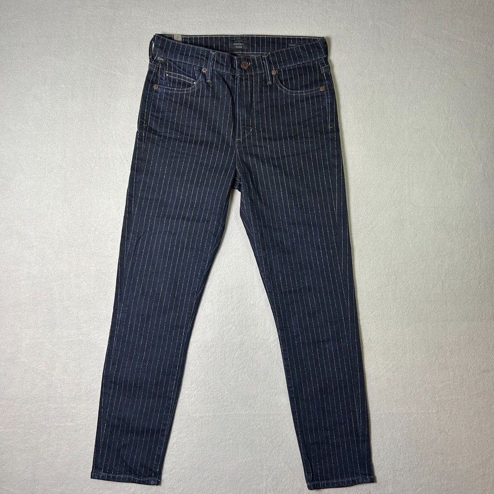 Citizens Of Humanity Jeans Womens 27 Rocket Crop High Rise Skinny Striped Denim